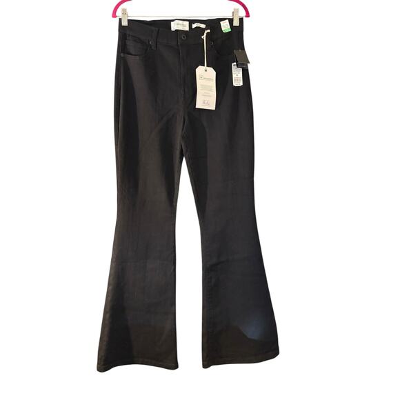 Re Generation NEW Jeans High Waist Flare Dark Wash 5 Pocket - Picture 1 of 14